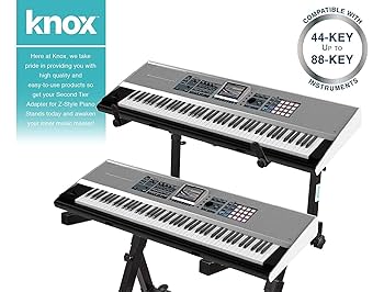 Amazon | Knox Gear Z-Style 2段電子キーボード ピアノスタンド